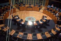 Cardiff Bay - Welsh Parliament Debating Chamber