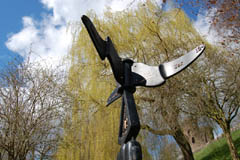 Cycle Path Marker at Castle