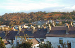 A vew from Upper Bangor across the City Centre.