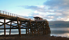 Beaumaris pier looking across the Menia Straits 