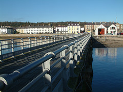 Looking across the Menai Straits towards the Gywnedd shore. 