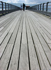 Treading the boards at Beaumaris Pier