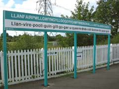 Llanfair PG Station Sign, Anglesey