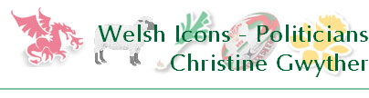 Welsh Icons - Politicians
Christine Gwyther