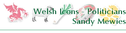 Welsh Icons - Politicians
Sandy Mewies