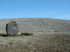 Maen Llia - Bronze Age standing stone