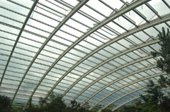 The Great Glasshouse is a spectacular dome and is the largest single span glasshouse in the world