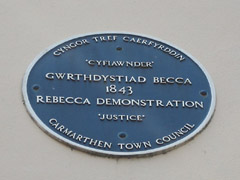 Rebecca Riots plaque