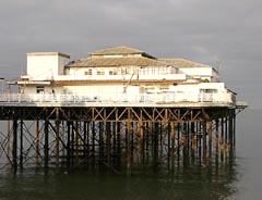 Pier Pavilion slumbers on