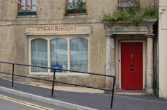 The old steam bakery building at Kidwelly