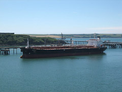 Another oil tanker, Milford Haven.
