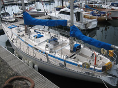 A nice boat in Milford Marina