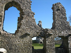 Inside Narberth Castle. 