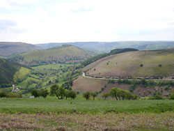 View half way up the Horseshoe Pass     