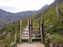 Either the gate leans as shown or perhaps I was tilting the camera when I took the shot. 